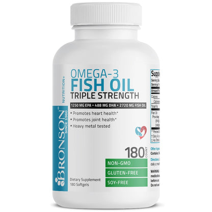 Bronson, Omega 3 Fish Oil Triple Strength, 2720mg