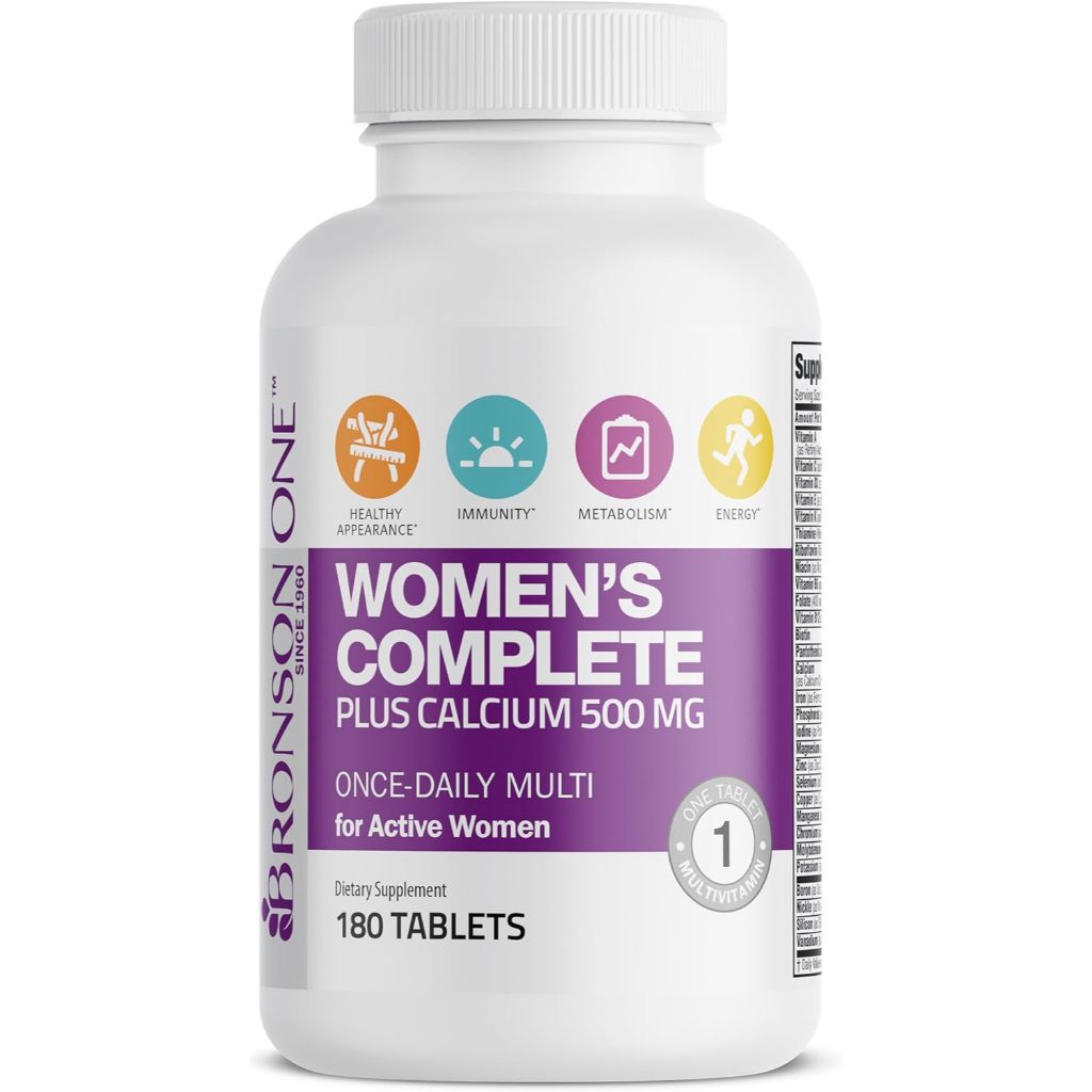 Bronson, ONE Daily Women’s Complete Multivitamin Multimineral, 180Tablets