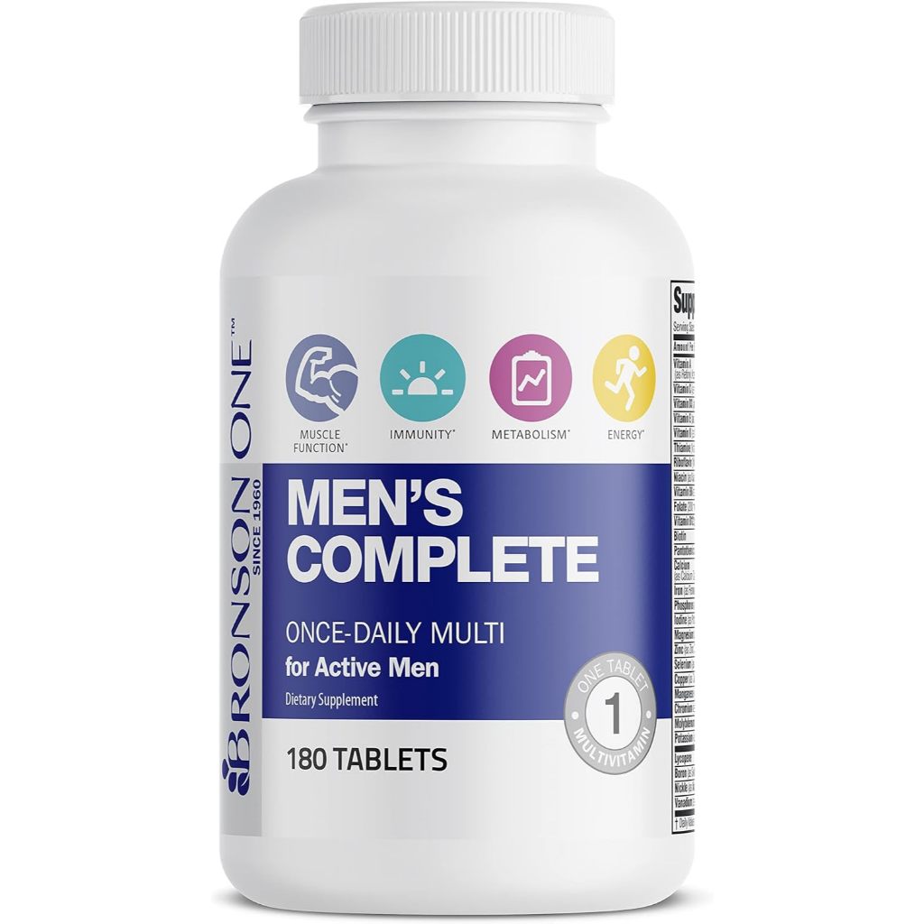 Bronson, ONE Daily Men’s Complete Multivitamin Multimineral, 180Tablets