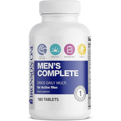 Bronson, ONE Daily Men’s Complete Multivitamin Multimineral, 180Tablets