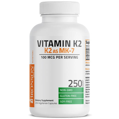 Bronson, Vitamin K2 as MK-7 Menaquinone 100, 120cap