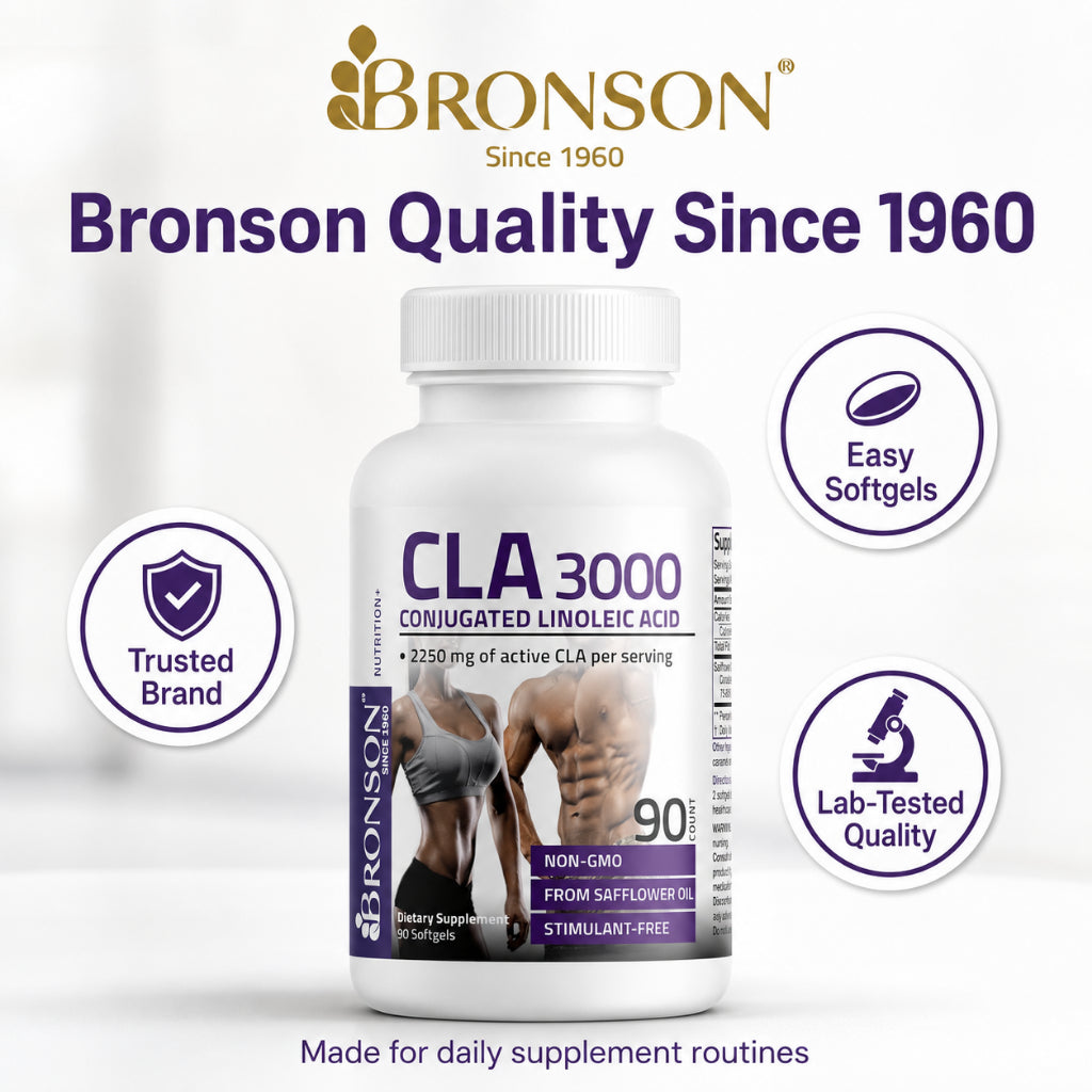 Bronson, CLA 3000 Conjugated Linoleic Acid Non-Stim