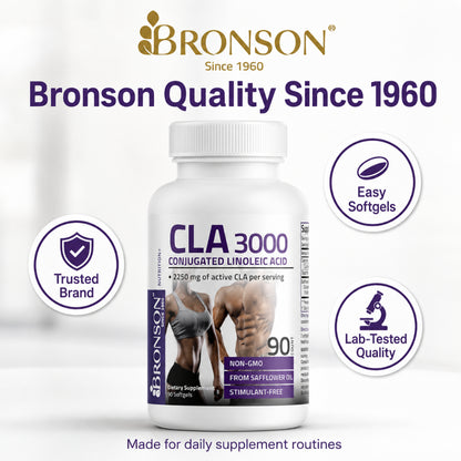 Bronson, CLA 3000 Conjugated Linoleic Acid Non-Stim