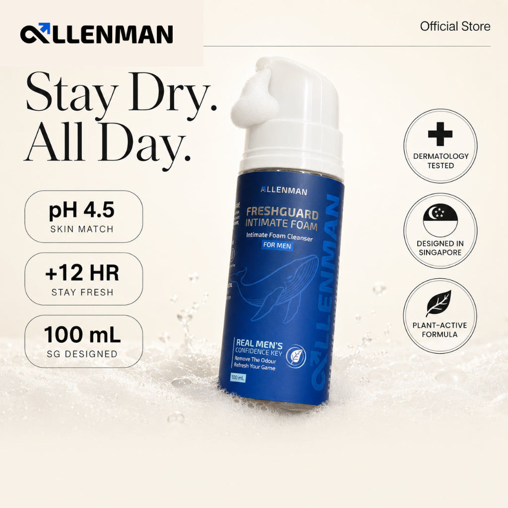 AllenMan, Freshguard Intimate Foam Wash for Men, 100ml