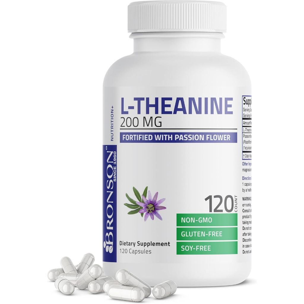 Bronson, L-Theanine with Passion Flower Herb -, 200mg
