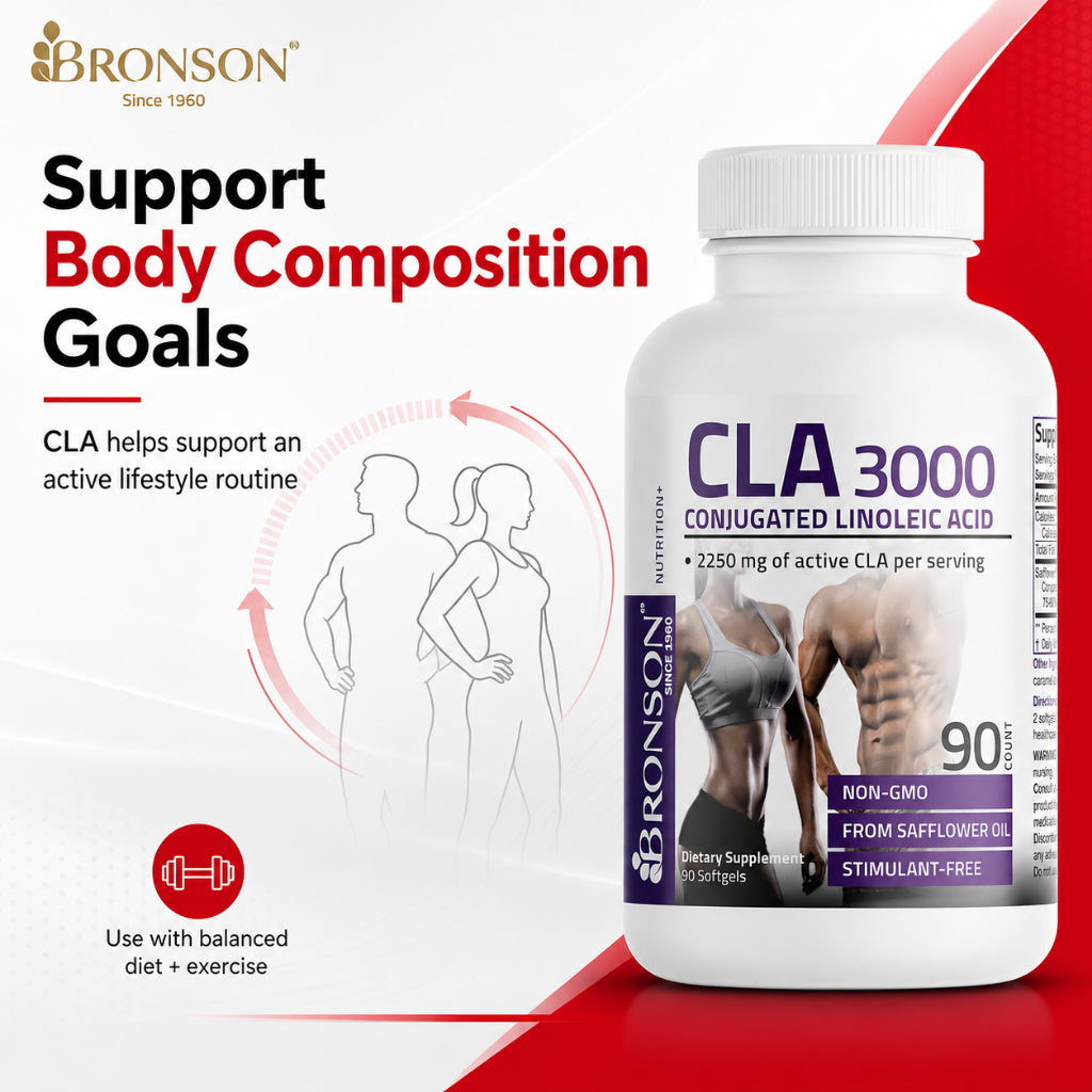 Bronson, CLA 3000 Conjugated Linoleic Acid Non-Stim