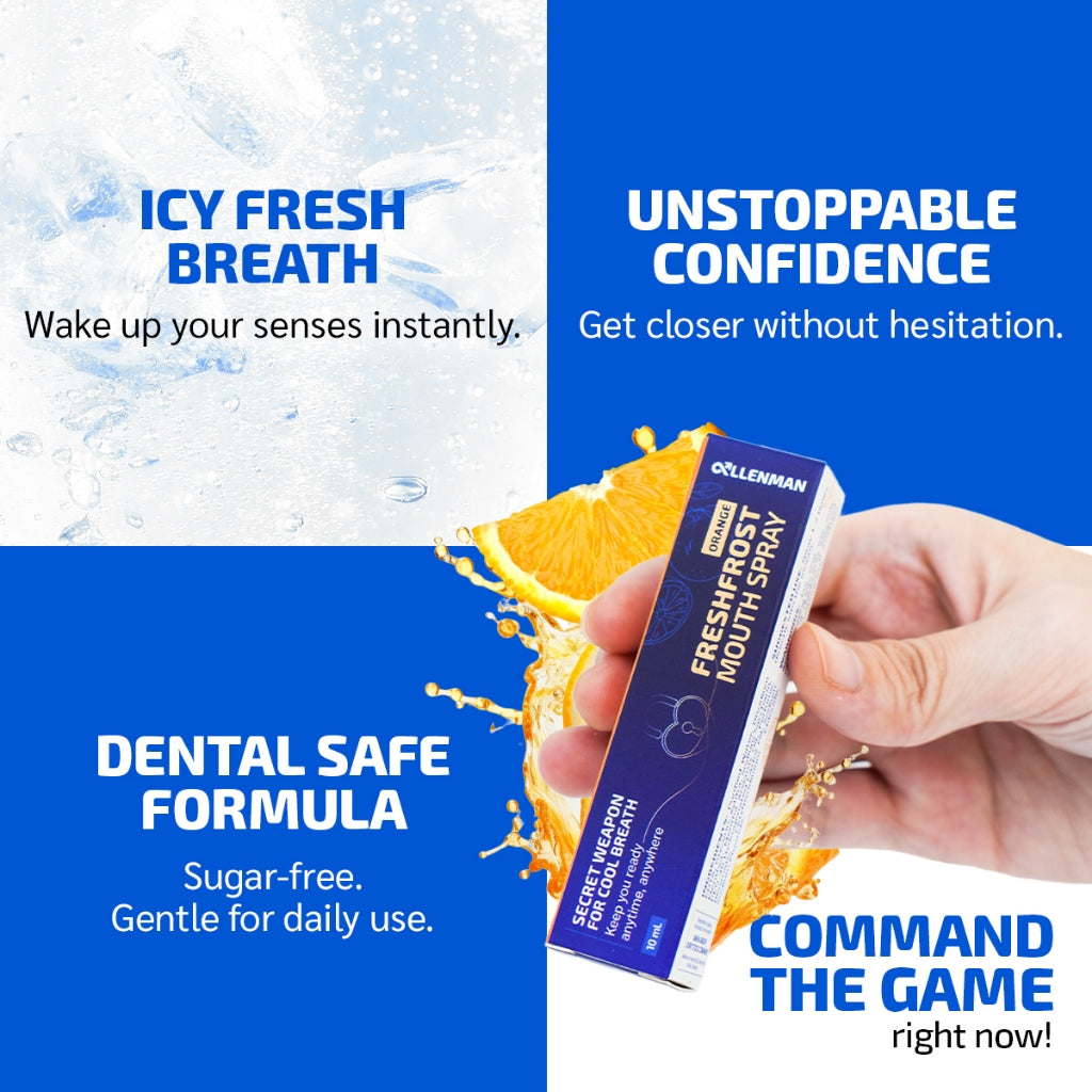 AllenMan, Freshfrost Mouth Spray Fresh Breath Men, 10ml