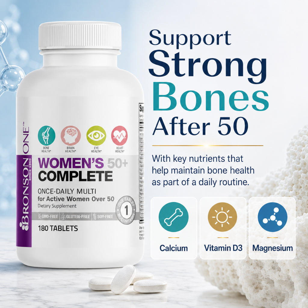 Bronson, ONE Women’s 50 Multivitamin 30/90/180 Tablets, 180Tablets