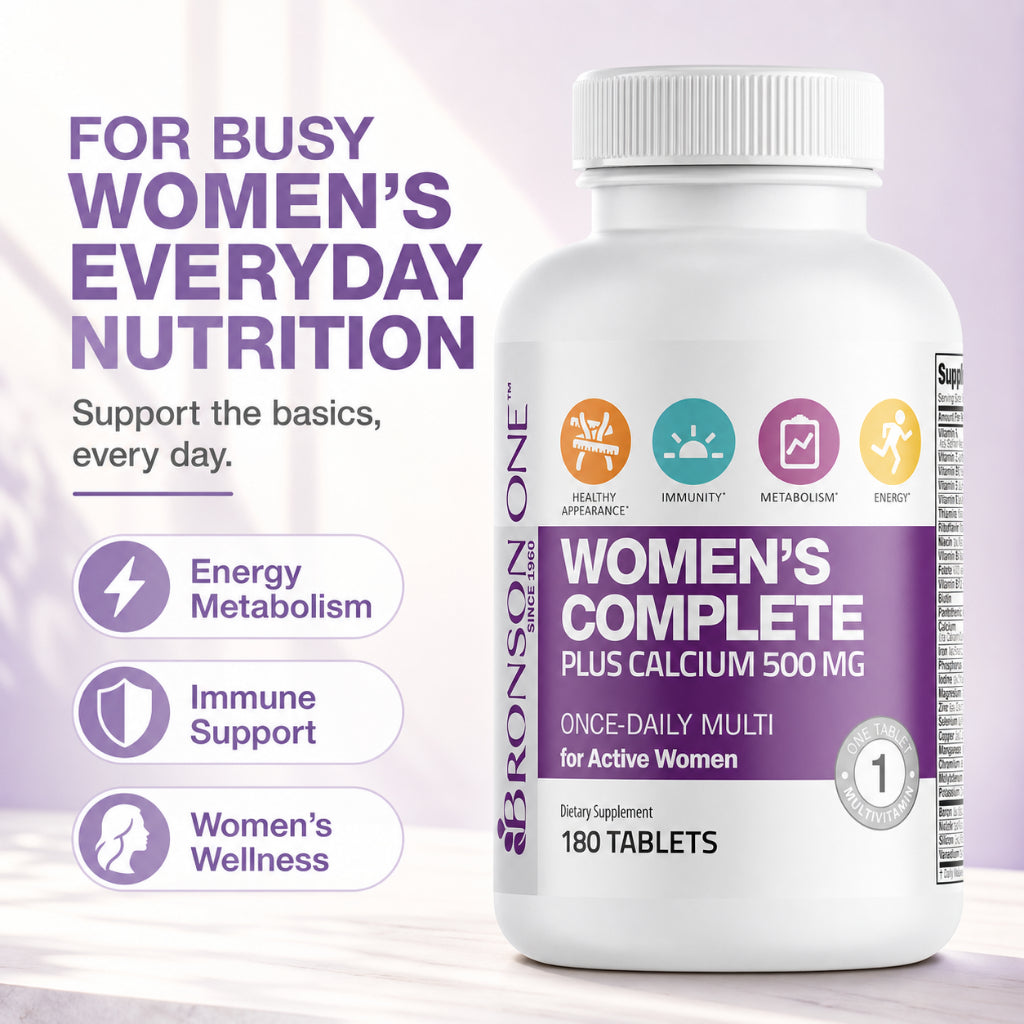 Bronson, ONE Daily Women’s Complete Multivitamin Multimineral, 180Tablets