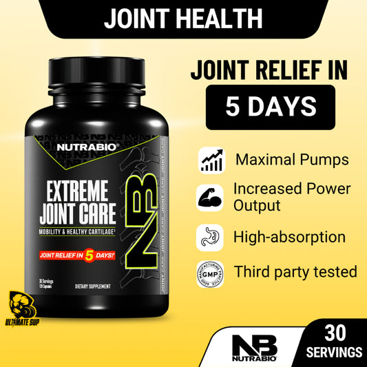 NutraBio, Extreme Joint Care Supports Joints Mobility, 120caps