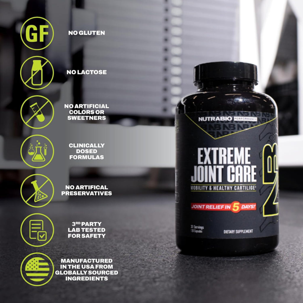 NutraBio, Extreme Joint Care Supports Joints Mobility, 120caps