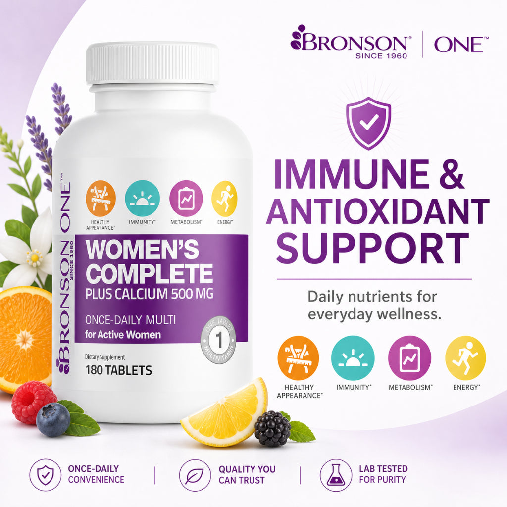 Bronson, ONE Daily Women’s Complete Multivitamin Multimineral, 180Tablets
