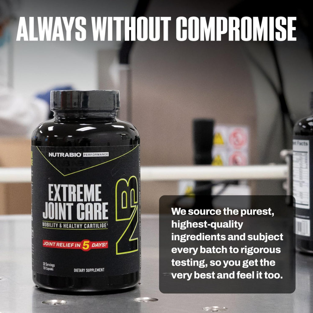 NutraBio, Extreme Joint Care Supports Joints Mobility, 120caps