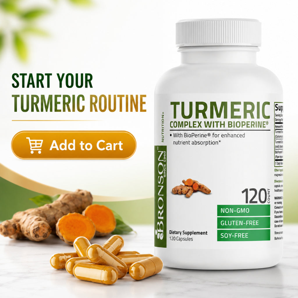 Bronson, Turmeric Curcumin with BioPerine - High, 120cap