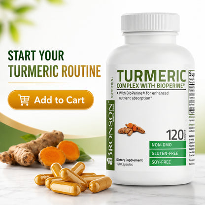 Bronson, Turmeric Curcumin with BioPerine - High, 120cap