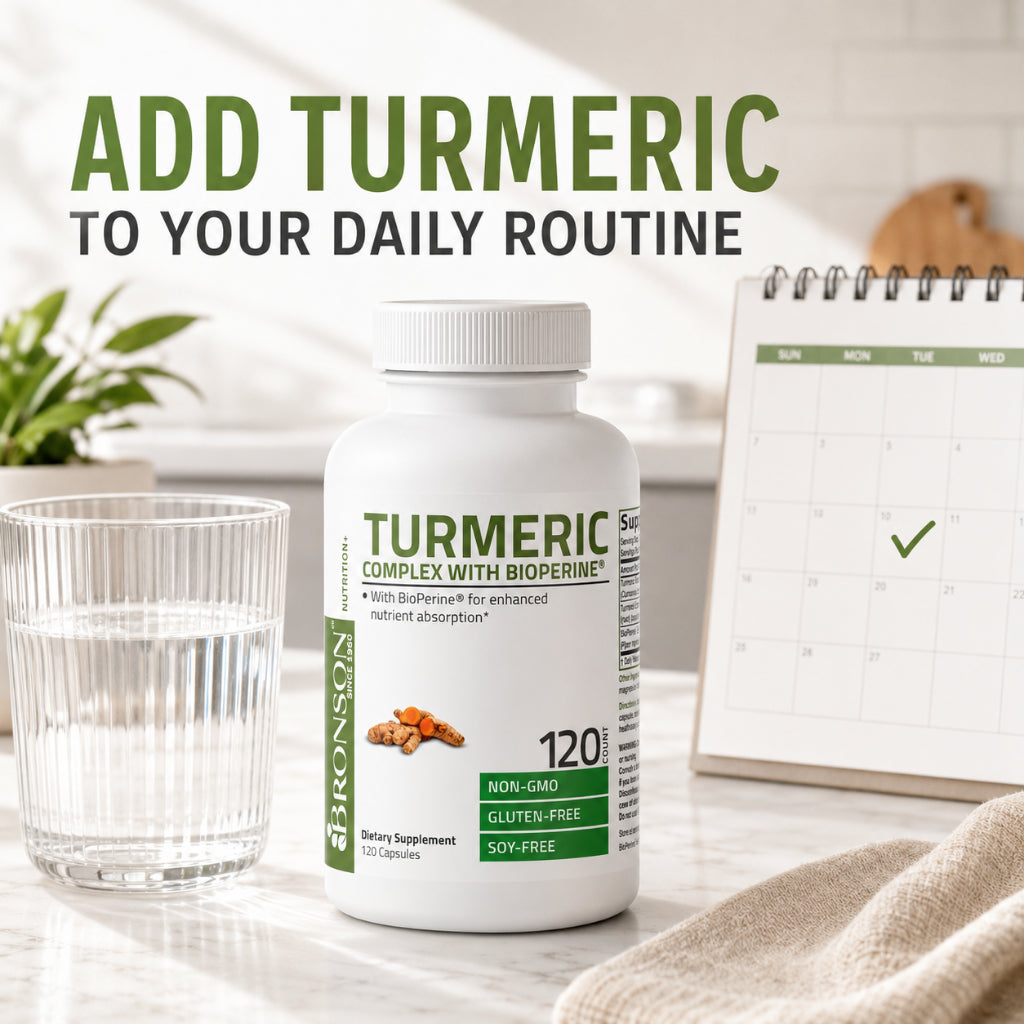 Bronson, Turmeric Curcumin with BioPerine - High, 120cap
