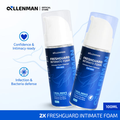 AllenMan, Freshguard Intimate Foam Wash for Men, 100ml