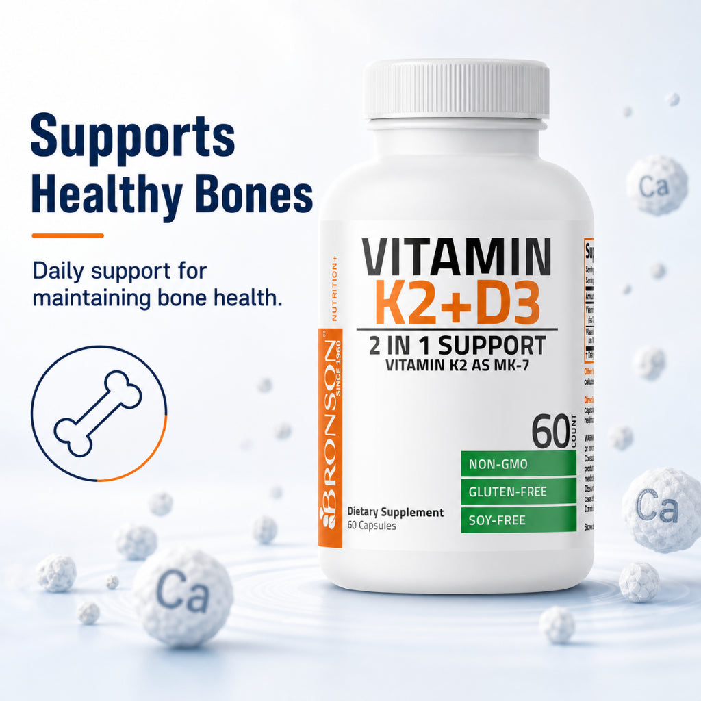 Bronson, Vitamin K2 MK7 with D3 Formula, 180cap