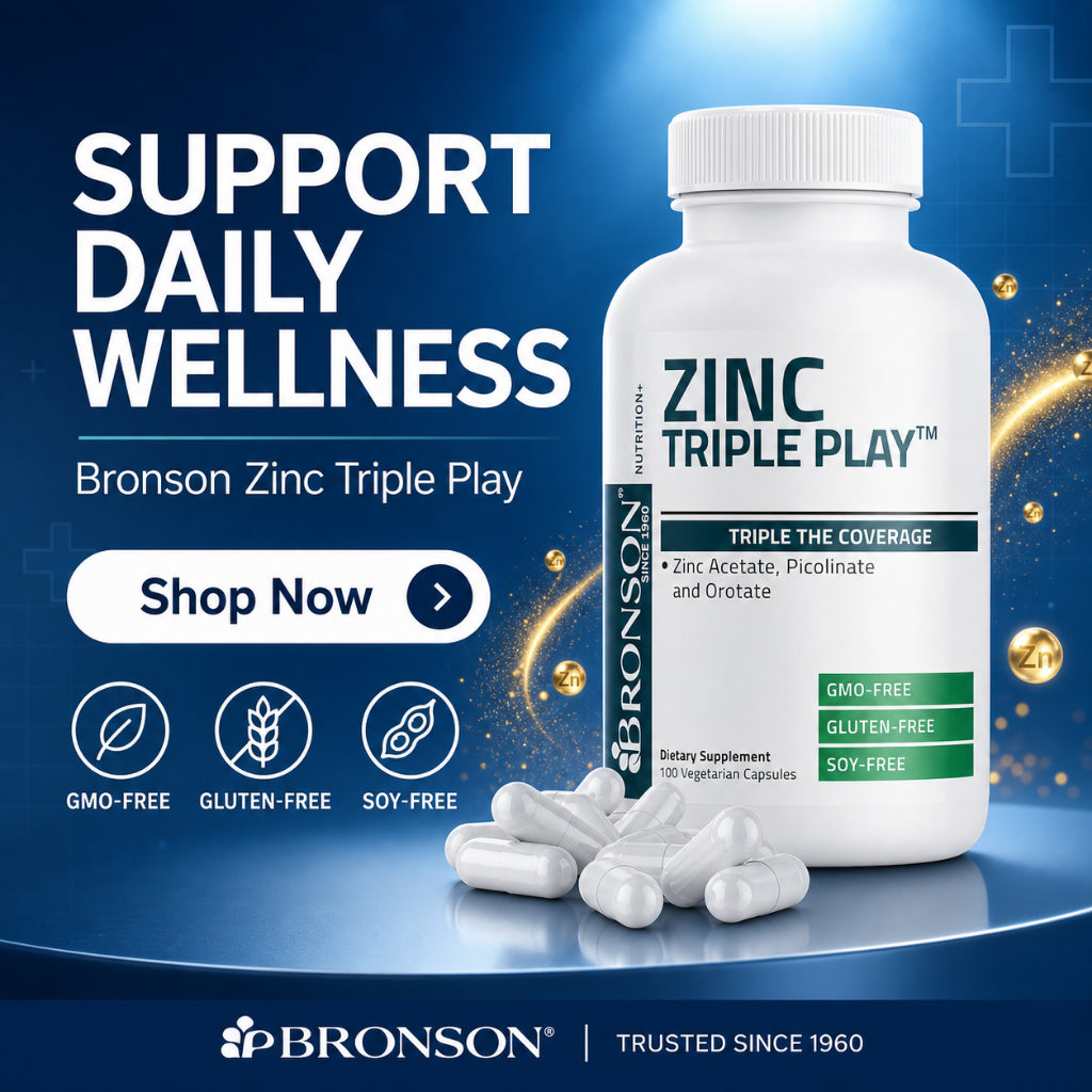 Bronson, Zinc Triple Play 30 mg Triple, 30mg