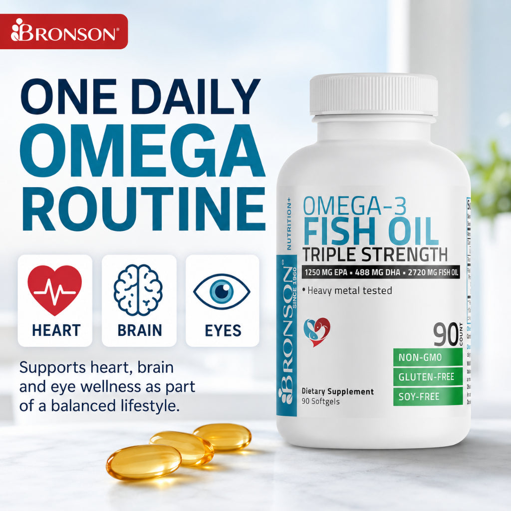 Bronson, Omega 3 Fish Oil Triple Strength, 2720mg