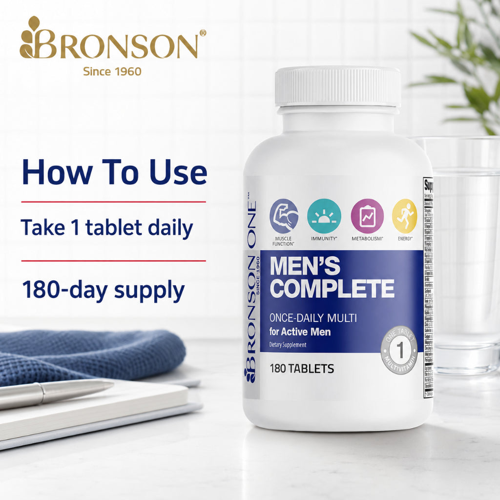 Bronson, ONE Daily Men’s Complete Multivitamin Multimineral, 180Tablets