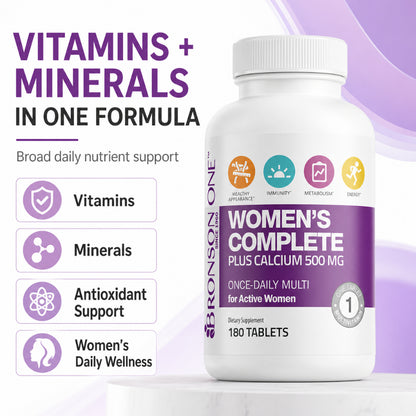 Bronson, ONE Daily Women’s Complete Multivitamin Multimineral, 180Tablets