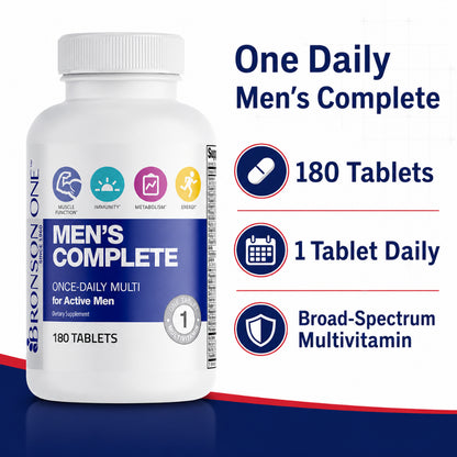 Bronson, ONE Daily Men’s Complete Multivitamin Multimineral, 180Tablets