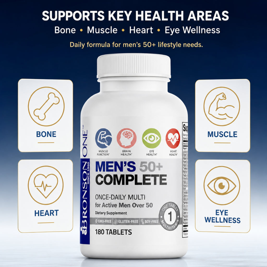 Bronson, ONE Daily Mens 50 Complete Multivitamin