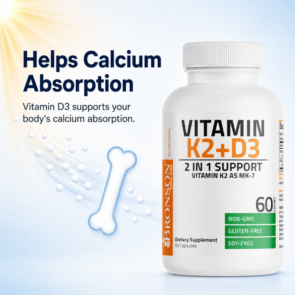 Bronson, Vitamin K2 MK7 with D3 Formula, 180cap