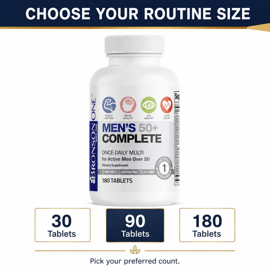 Bronson, ONE Daily Mens 50 Complete Multivitamin