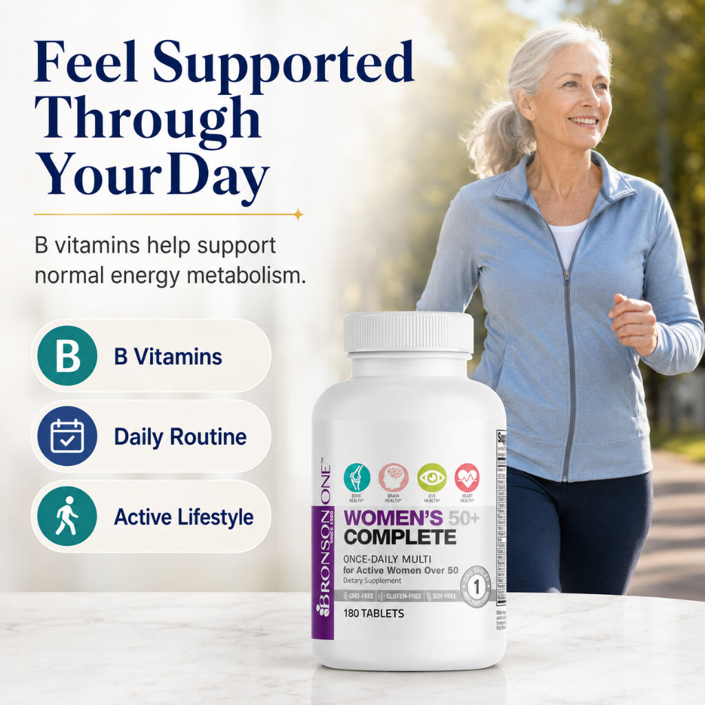 Bronson, ONE Women’s 50 Multivitamin 30/90/180 Tablets, 180Tablets