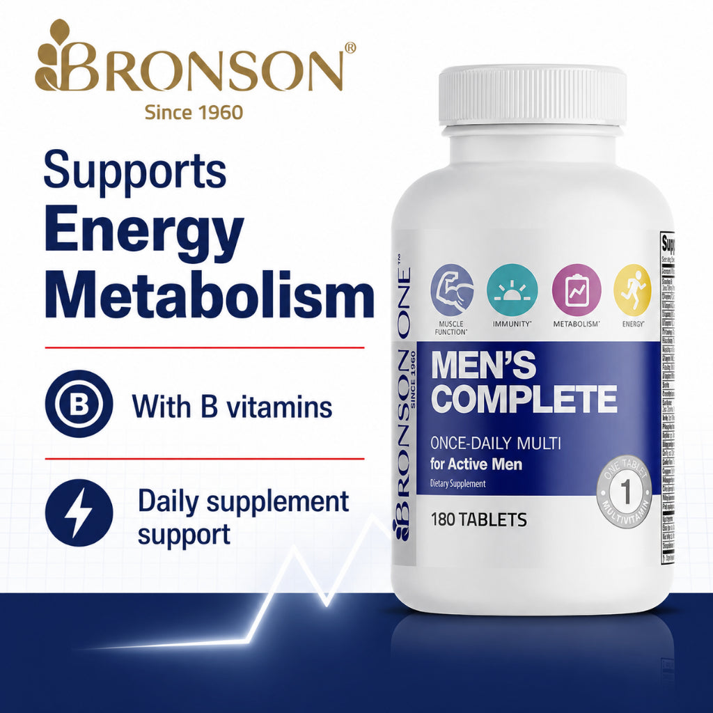 Bronson, ONE Daily Men’s Complete Multivitamin Multimineral, 180Tablets