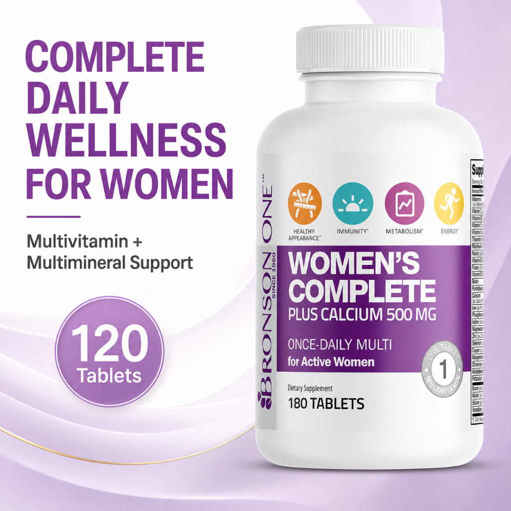 Bronson, ONE Daily Women’s Complete Multivitamin Multimineral, 180Tablets