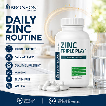 Bronson, Zinc Triple Play 30 mg Triple, 30mg