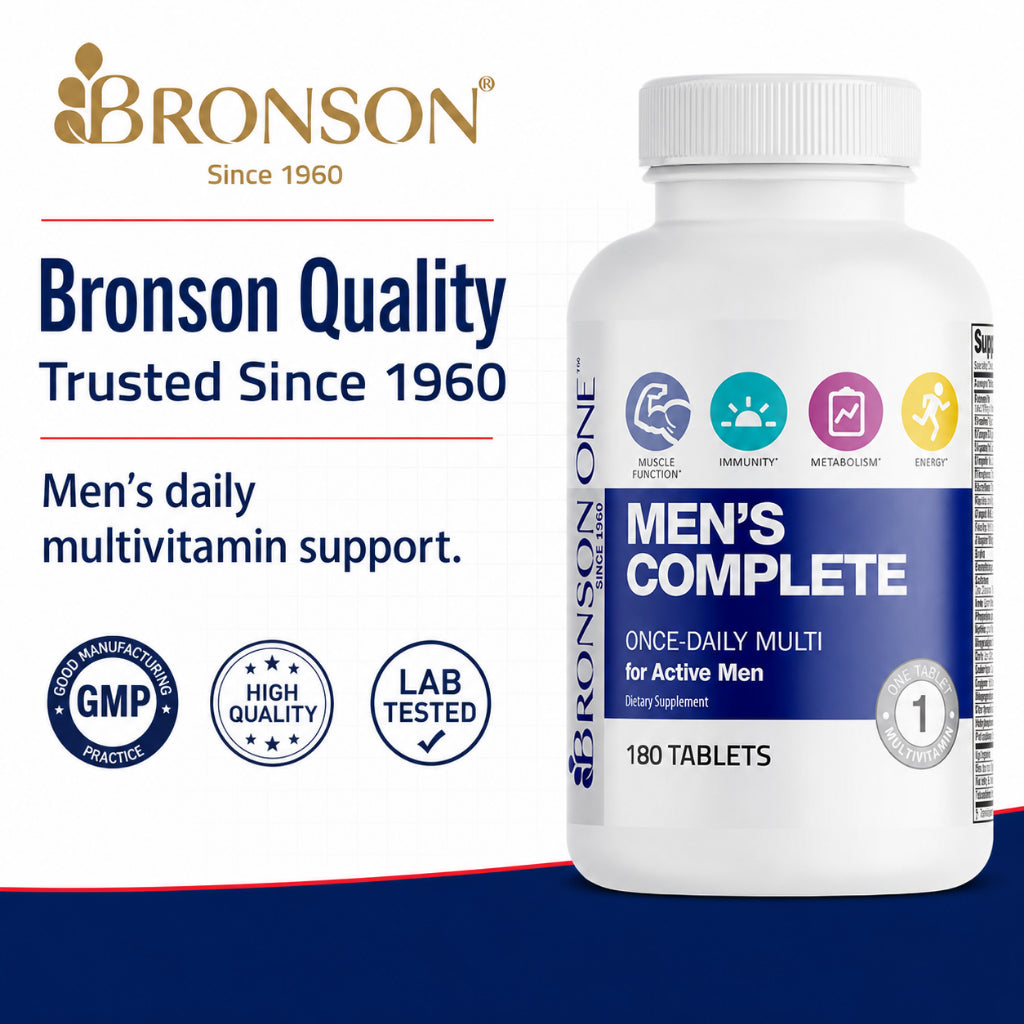 Bronson, ONE Daily Men’s Complete Multivitamin Multimineral, 180Tablets