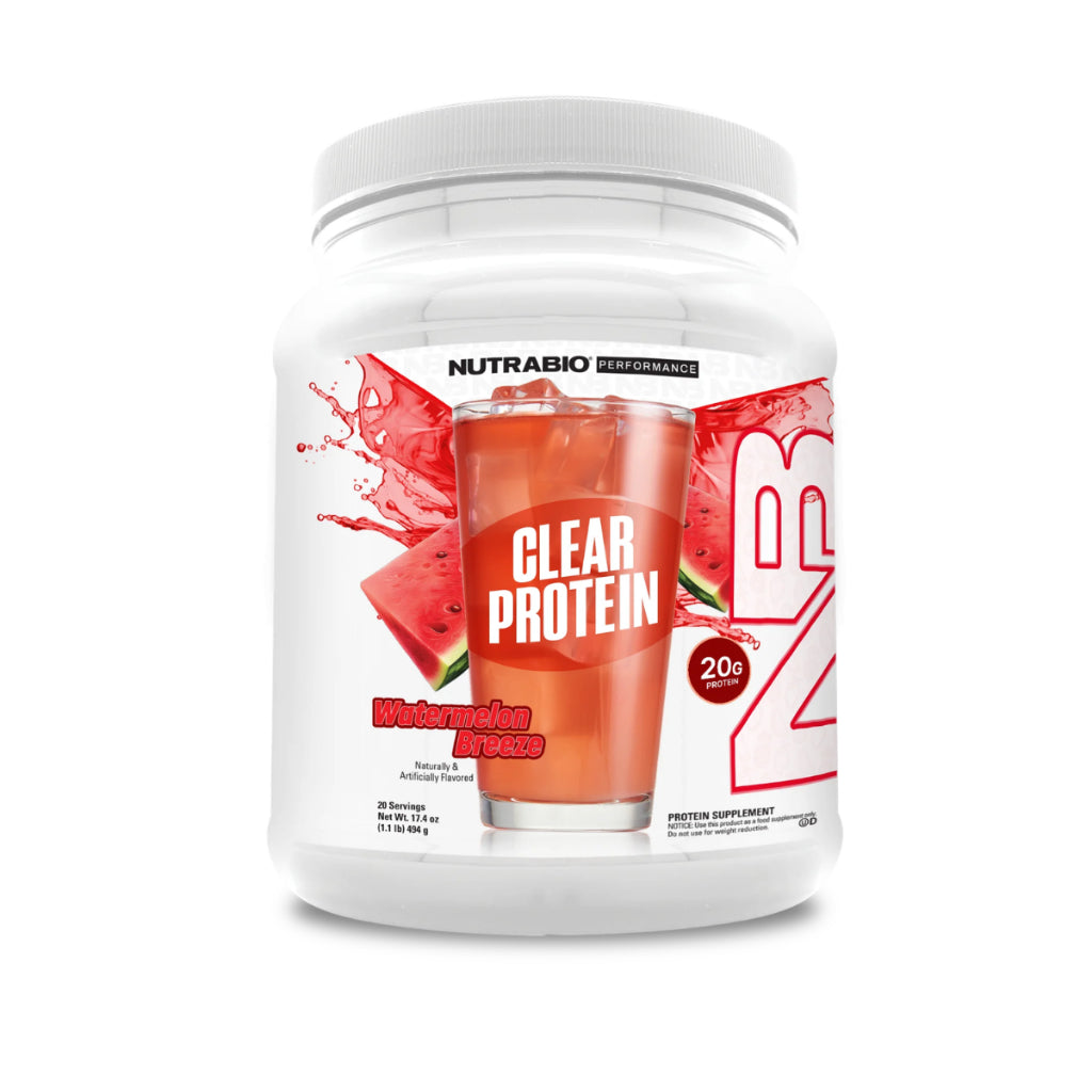 NutraBio, Clear Protein Powder Whey Protein Isolate, 20Servings