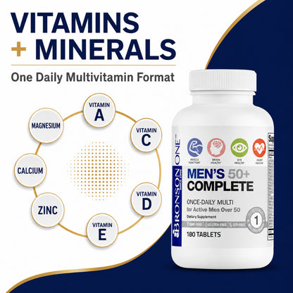 Bronson, ONE Daily Mens 50 Complete Multivitamin
