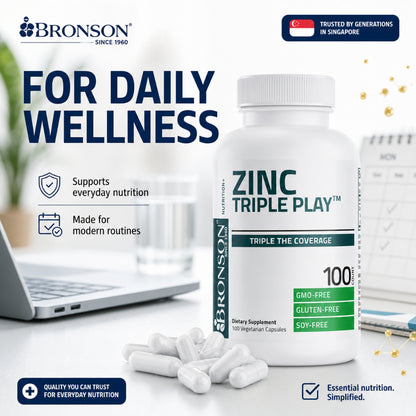 Bronson, Zinc Triple Play 30 mg Triple, 30mg
