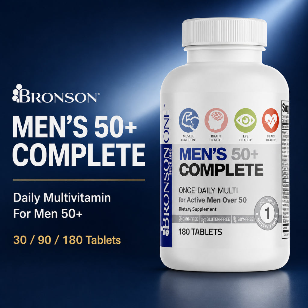 Bronson, ONE Daily Mens 50 Complete Multivitamin