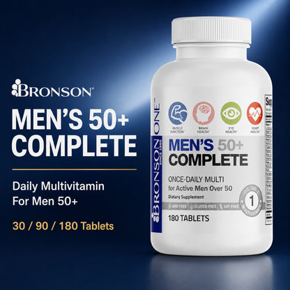 Bronson, ONE Daily Mens 50 Complete Multivitamin