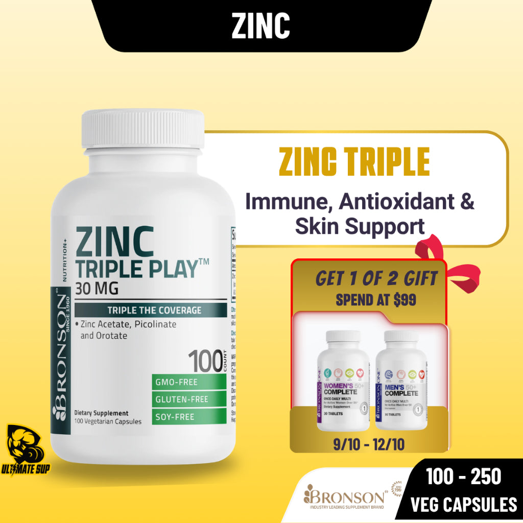 Bronson, Zinc Triple Play 30 mg Triple, 30mg