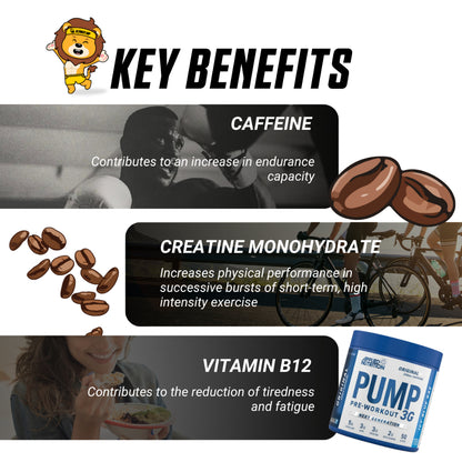 Applied Nutrition, PUMP Pre-Workout Pump Support Energy Focus, 3G