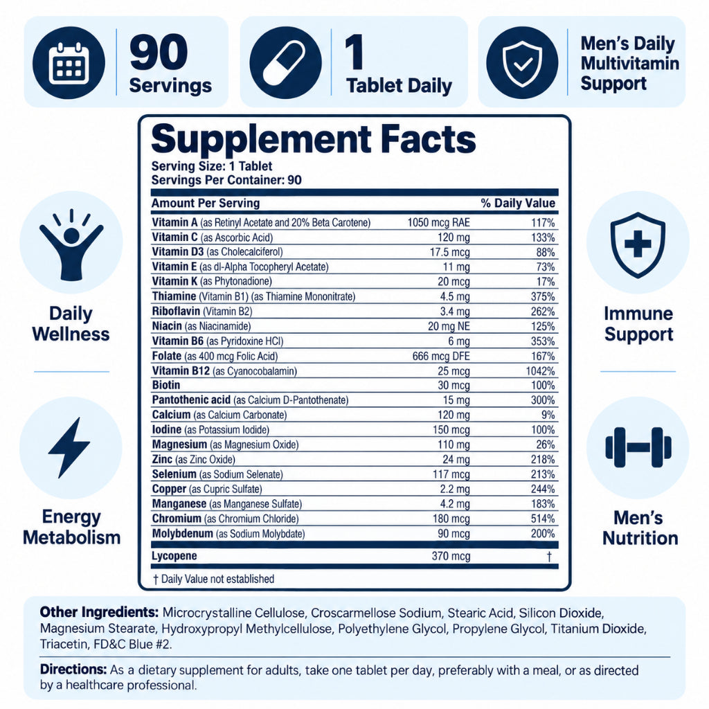 Bronson, ONE Daily Mens 50 Complete Multivitamin
