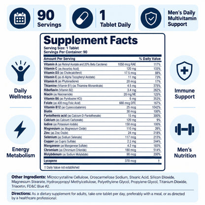 Bronson, ONE Daily Mens 50 Complete Multivitamin