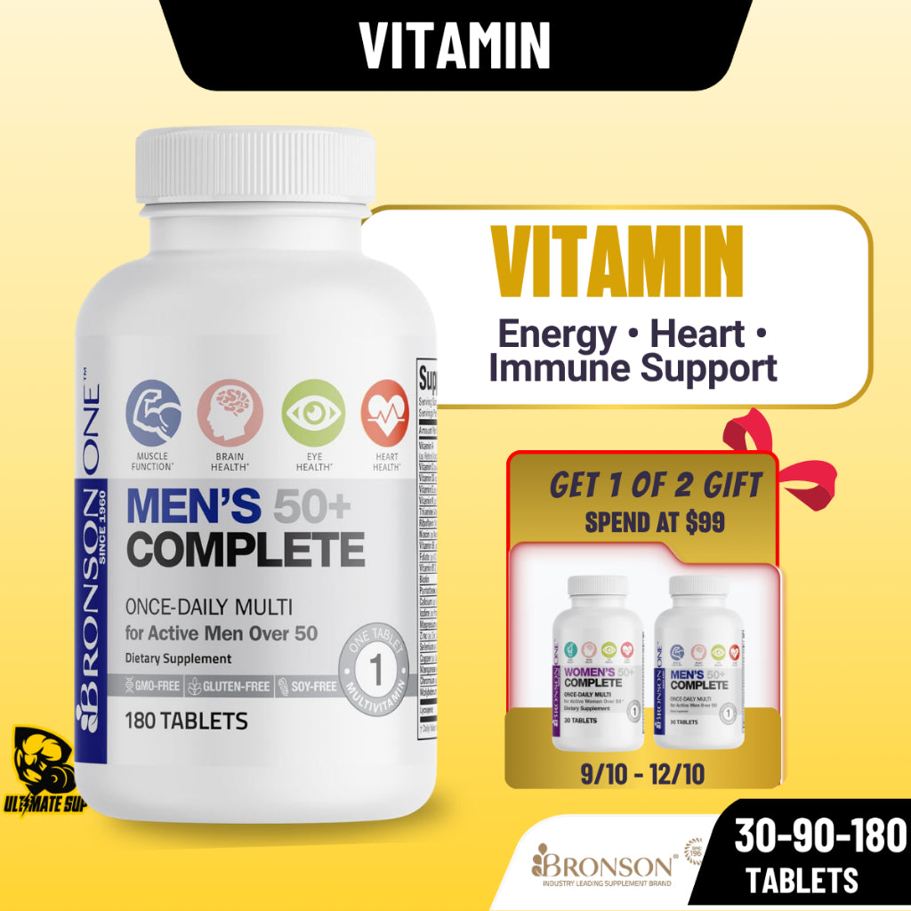 Bronson, ONE Daily Mens 50 Complete Multivitamin