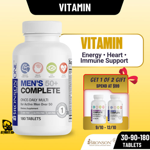 Bronson, ONE Daily Mens 50 Complete Multivitamin