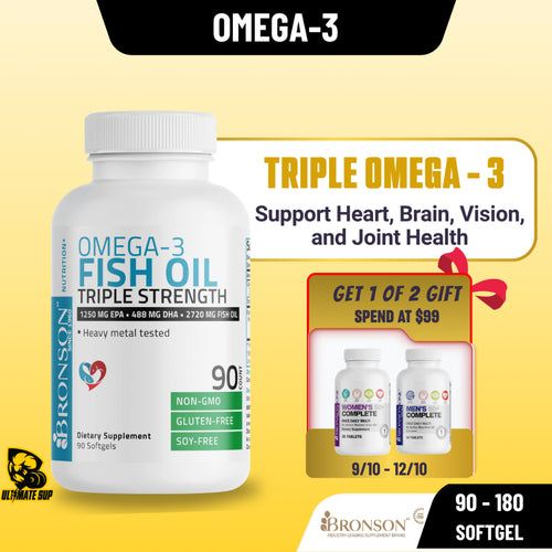 Bronson, Omega 3 Fish Oil Triple Strength, 2720mg