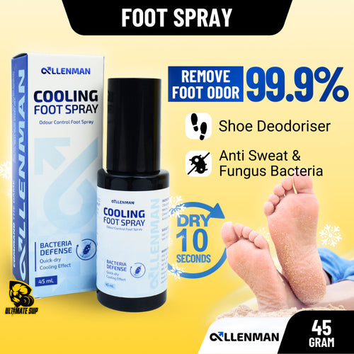 AllenMan, Cooling Foot Spray Foot Deodorant Shoe, 45ml