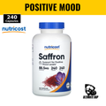 Nutricost, Saffron, Support Positive Mood Levels, 88.5 mg, 240 Capsules - Ultimate Sup Singapore