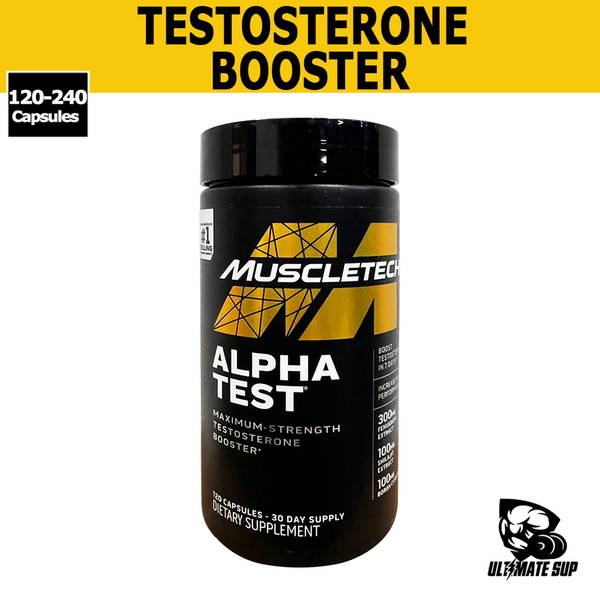 Alpha Test 120 Tablets By MuscleTech - Protonic Nutrition